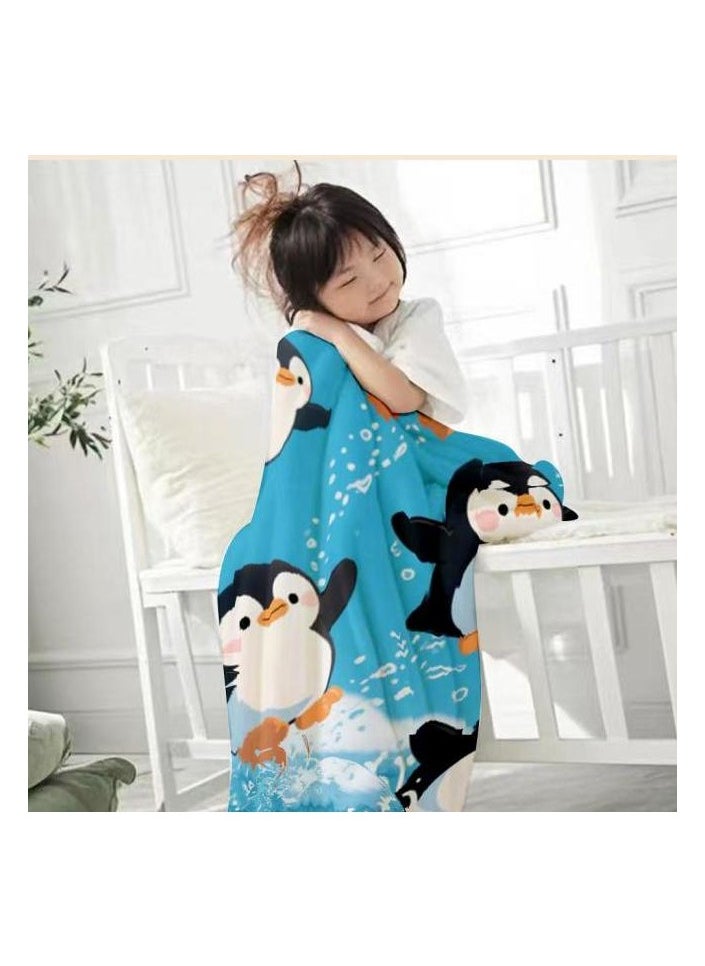 Flannel thin blanket (warm and comfortable, suitable for sleep, gaming, dust removal and sandproof) 150cm*200cm - 1186