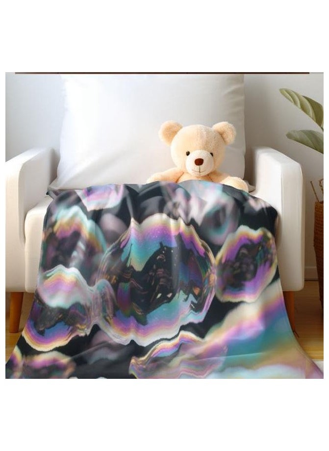 Children's or student cartoon flannel thin blanket (warm and comfortable, suitable for sleep, games) 100cm*150cm - 98