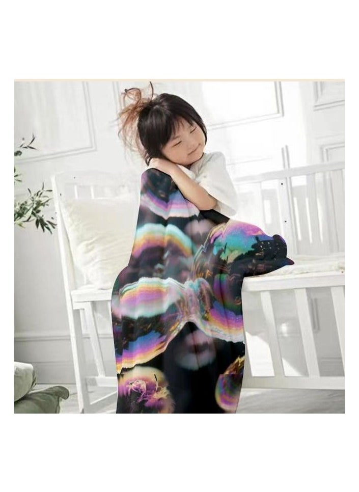 Children's or student cartoon flannel thin blanket (warm and comfortable, suitable for sleep, games) 100cm*150cm - 98