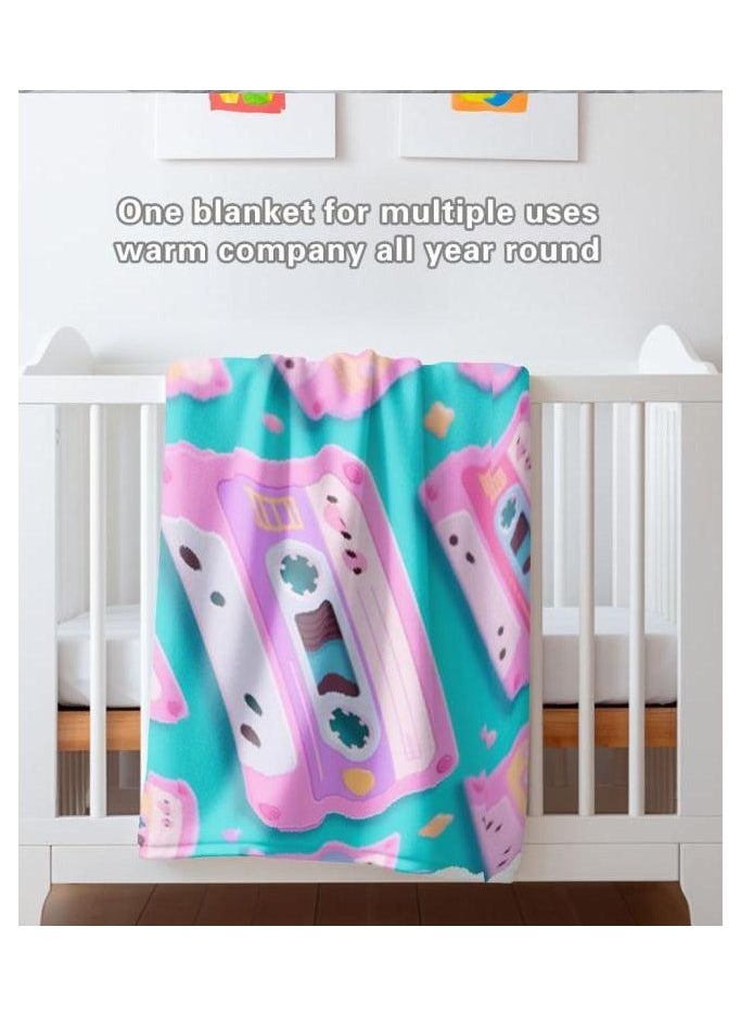 Children's or student cartoon flannel thin blanket (warm and comfortable, suitable for sleep, games) 100cm*150cm - 88