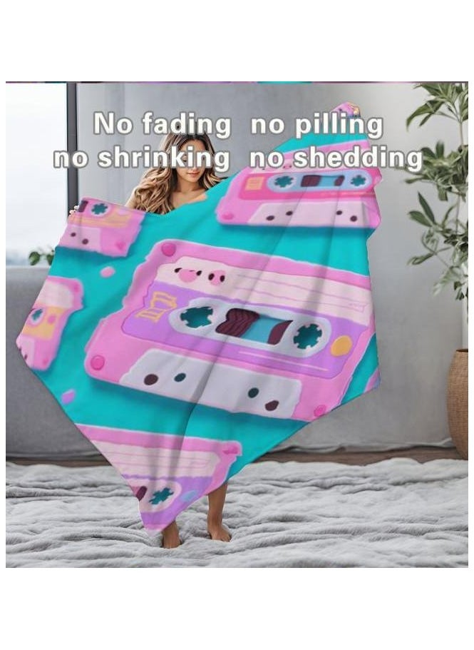 Children's or student cartoon flannel thin blanket (warm and comfortable, suitable for sleep, games) 100cm*150cm - 88