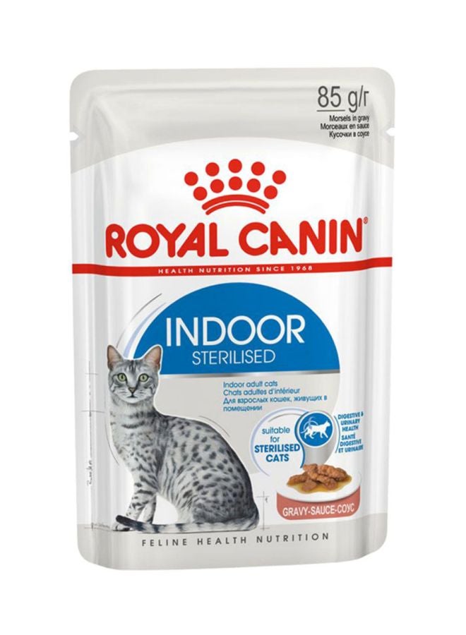 Feline Health Nutrition Indoor 7+ Jelly Wet Food Pouches 85g Pack Of 12