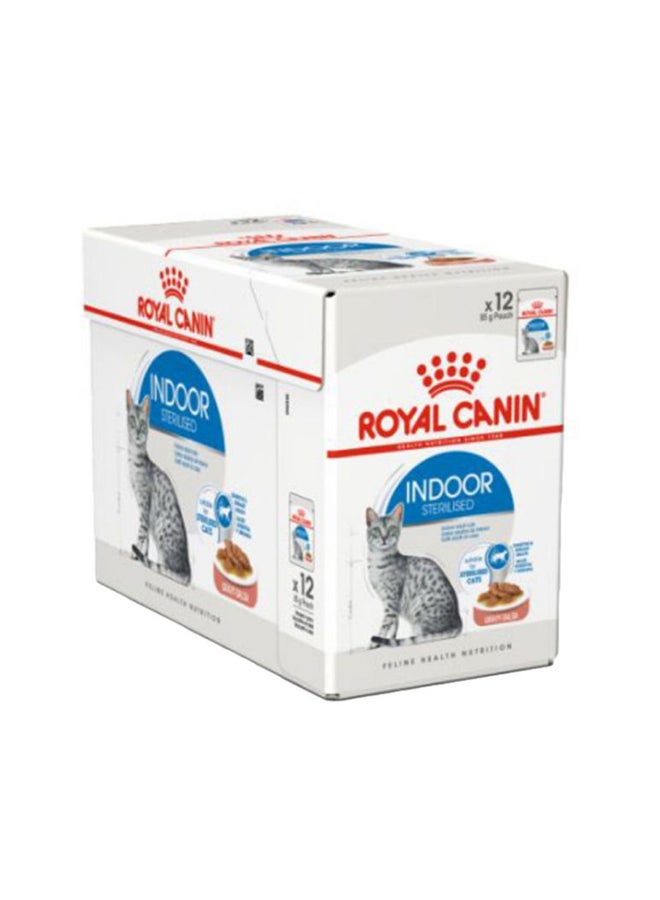 Feline Health Nutrition Indoor 7+ Jelly Wet Food Pouches 85g Pack Of 12