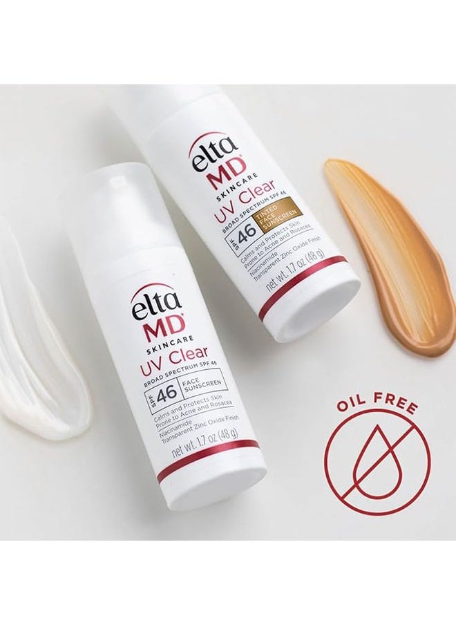 UV Clear Broad Spectrum SPF 46, Face Sunscreen for Skin Types Prone to Acne, Rosacea and Hyperpigmentation, 48g