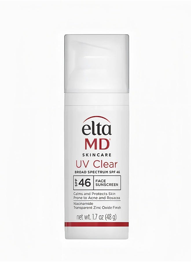 UV Clear Broad Spectrum SPF 46, Face Sunscreen for Skin Types Prone to Acne, Rosacea and Hyperpigmentation, 48g