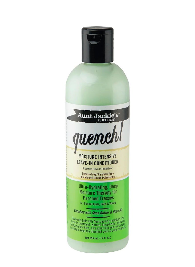 Aunt Jackie's Quench Leave-In Conditioner 355ml | Intense Moisture for Curls & Coils