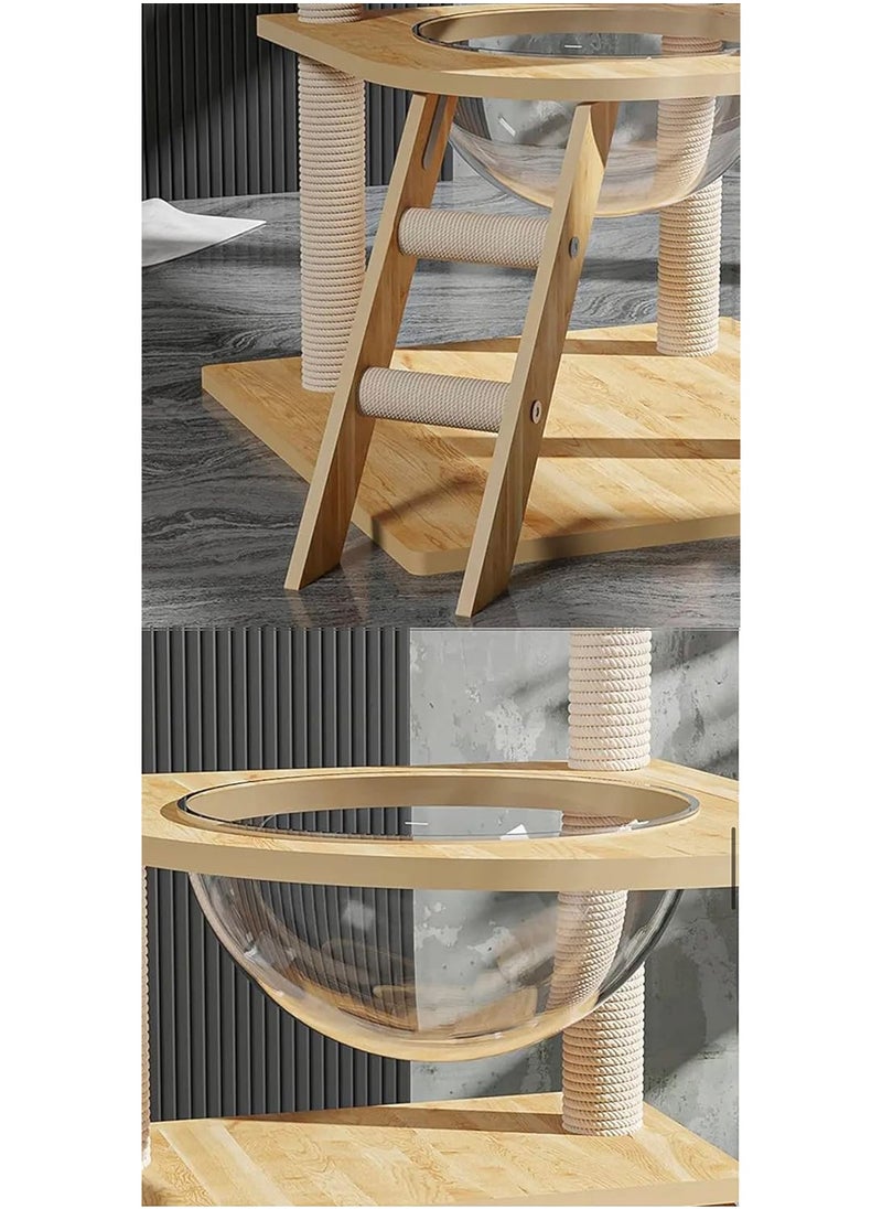 Cat Condo Tower with Sisal Scratching Post MultiLevel Cat Tree Cat Play House and Rest Place for Indoor Cats and Pets