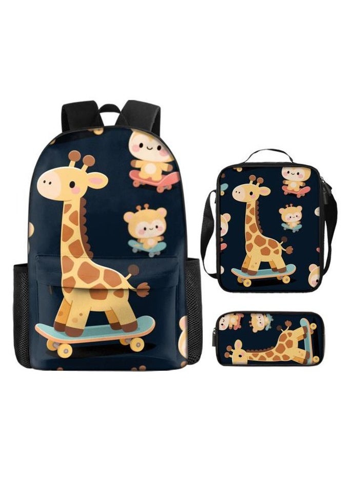 New universal cartoon new three-piece schoolbag (students, children) - 908