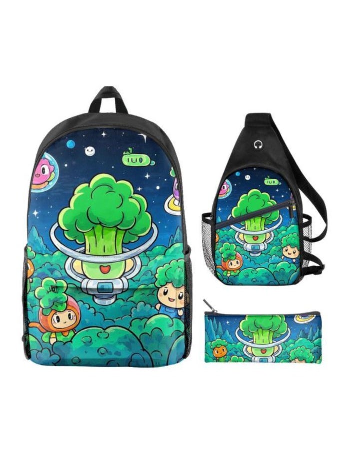 Universal cartoon new three-piece schoolbag - 765