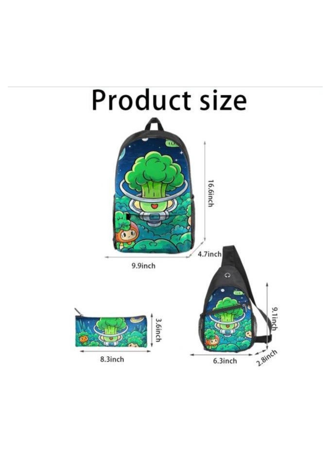 Universal cartoon new three-piece schoolbag - 765