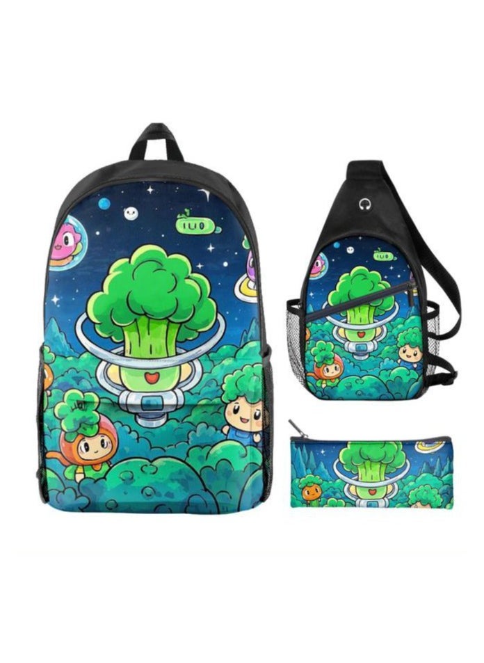 Universal cartoon new three-piece schoolbag - 765