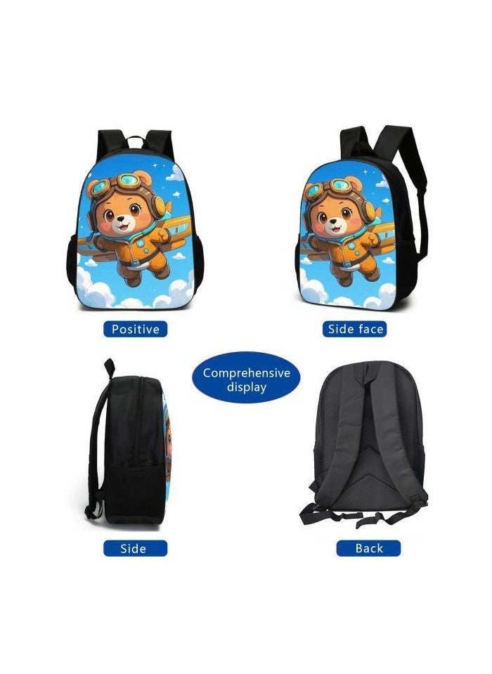 Cartoon style universal three-piece schoolbag - 871