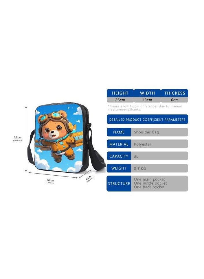 Cartoon style universal three-piece schoolbag - 871