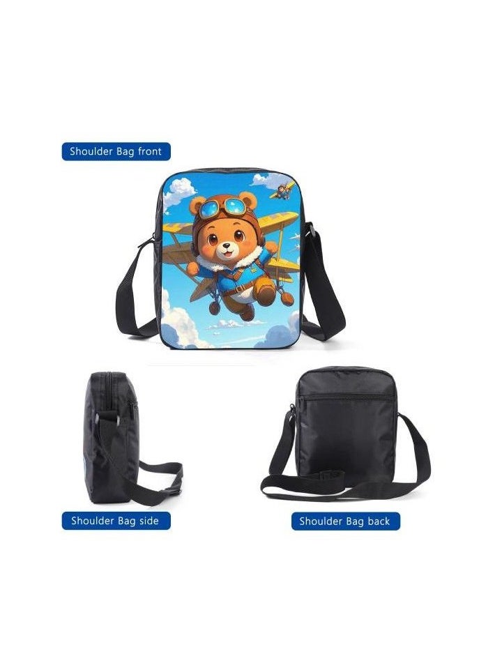Cartoon style universal three-piece schoolbag - 1314