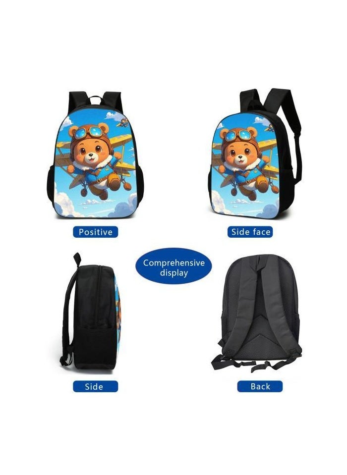 Cartoon style universal three-piece schoolbag - 1314