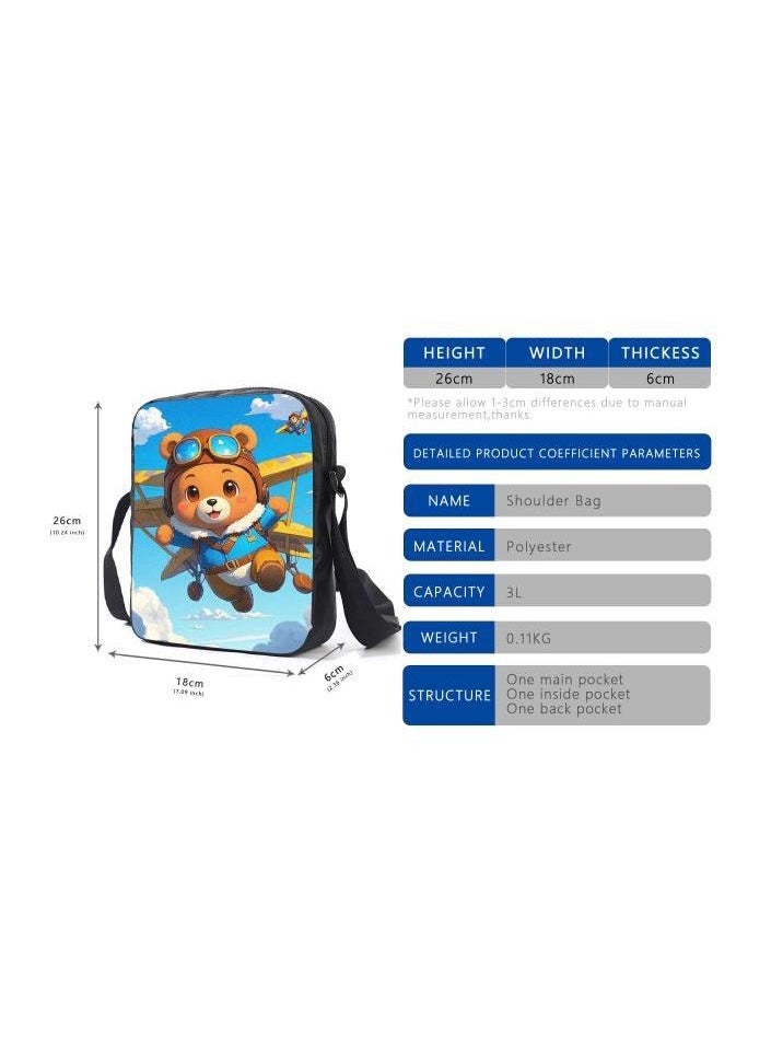 Cartoon style universal three-piece schoolbag - 1314