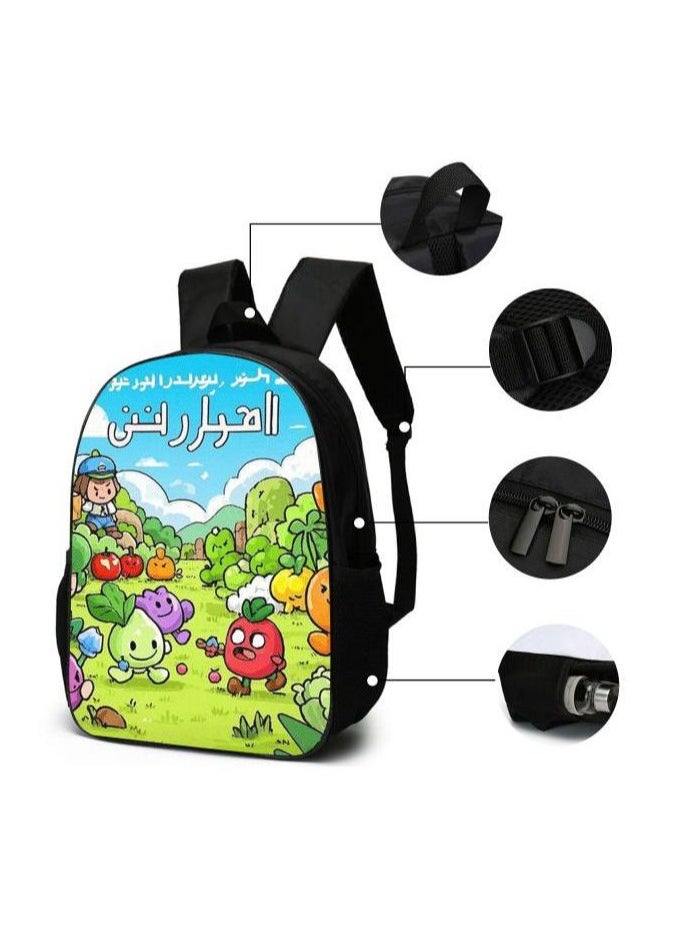 Cartoon style universal three-piece schoolbag - 861