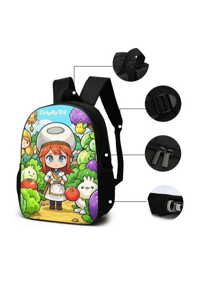 Cartoon style universal three-piece schoolbag - 858