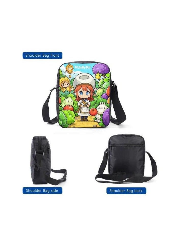 Cartoon style universal three-piece schoolbag - 858