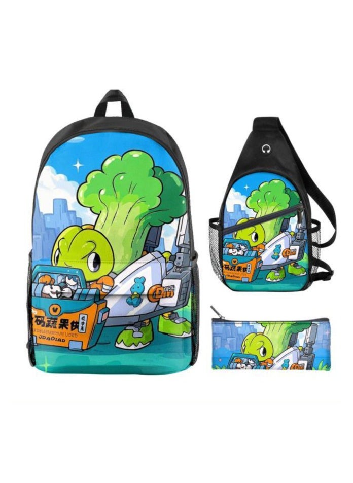 Universal cartoon new three-piece schoolbag - 917
