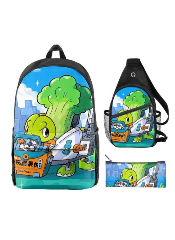 Universal cartoon new three-piece schoolbag - 917