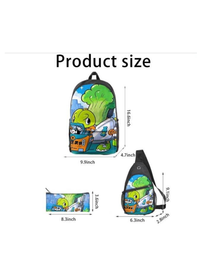Universal cartoon new three-piece schoolbag - 917