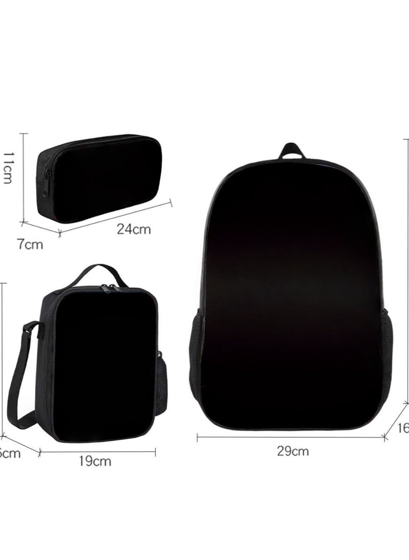 ROBLOX blox Fruits Primary School Student Backpack Cartoon Schoolbag Children's Backpack 29*42*16CM + Lunch Bag 19*23*6CM + Pencil Case 24*11*7CM Three-piece Set
