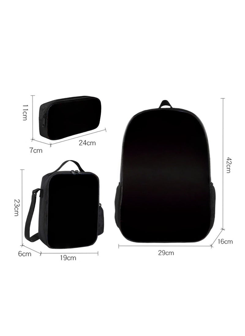 ROBLOX blox Fruits Primary School Student Backpack Cartoon Schoolbag Children's Backpack 29*42*16CM + Lunch Bag 19*23*6CM + Pencil Case 24*11*7CM Three-piece Set