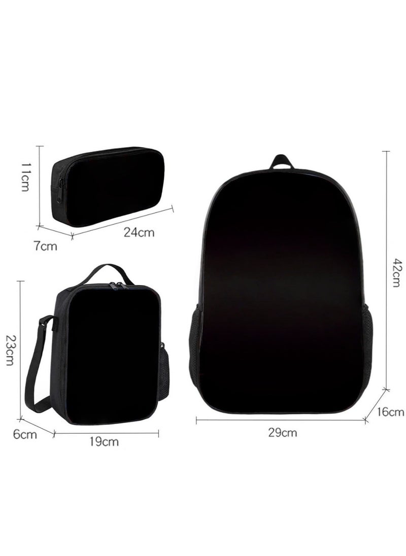 ROBLOX blox Fruits Primary School Student Backpack Cartoon Schoolbag Children's Backpack 29*42*16CM + Lunch Bag 19*23*6CM + Pencil Case 24*11*7CM Three-piece Set