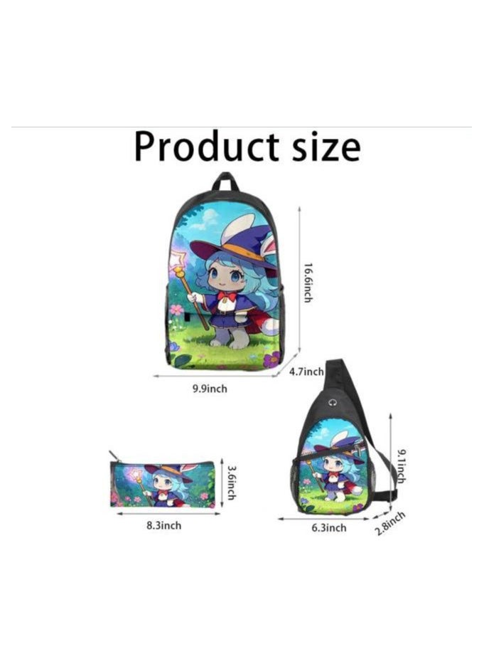 Universal cartoon new three-piece schoolbag - 863