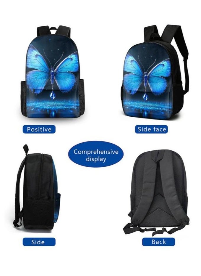 The latest universal cartoon new three-piece schoolbag (for students, teenagers, children) - 638