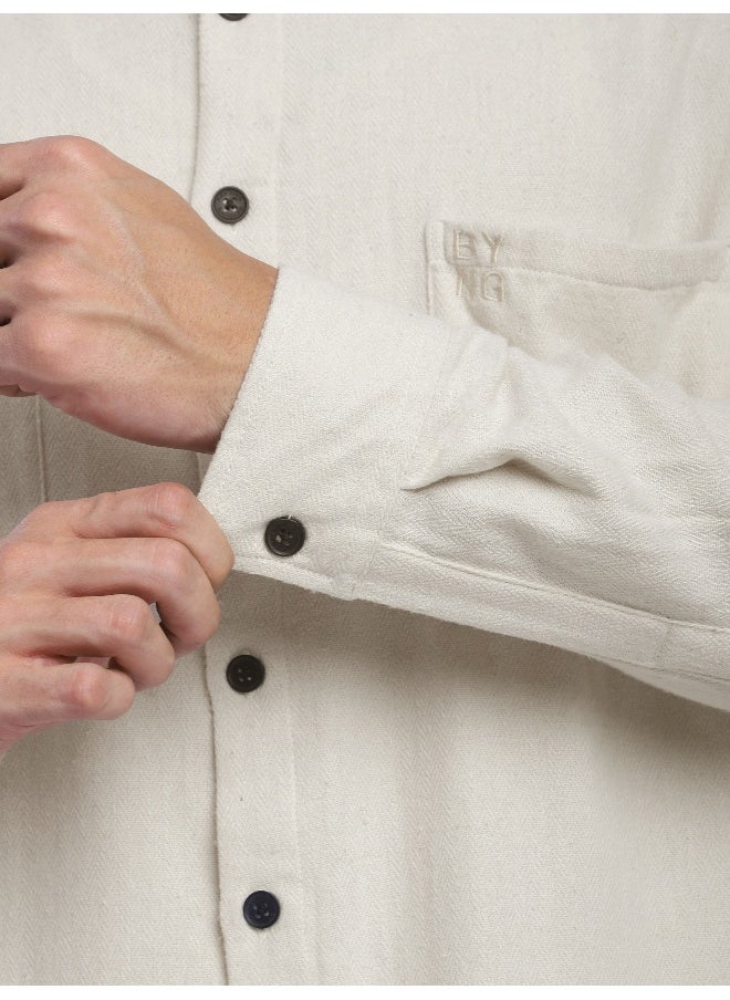 Off White Dual Pocket Cotton Shirt