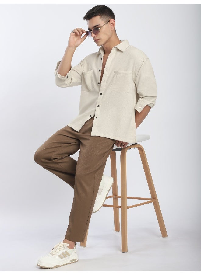 Off White Dual Pocket Cotton Shirt