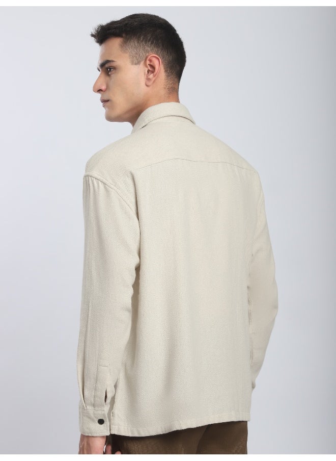 Off White Dual Pocket Cotton Shirt