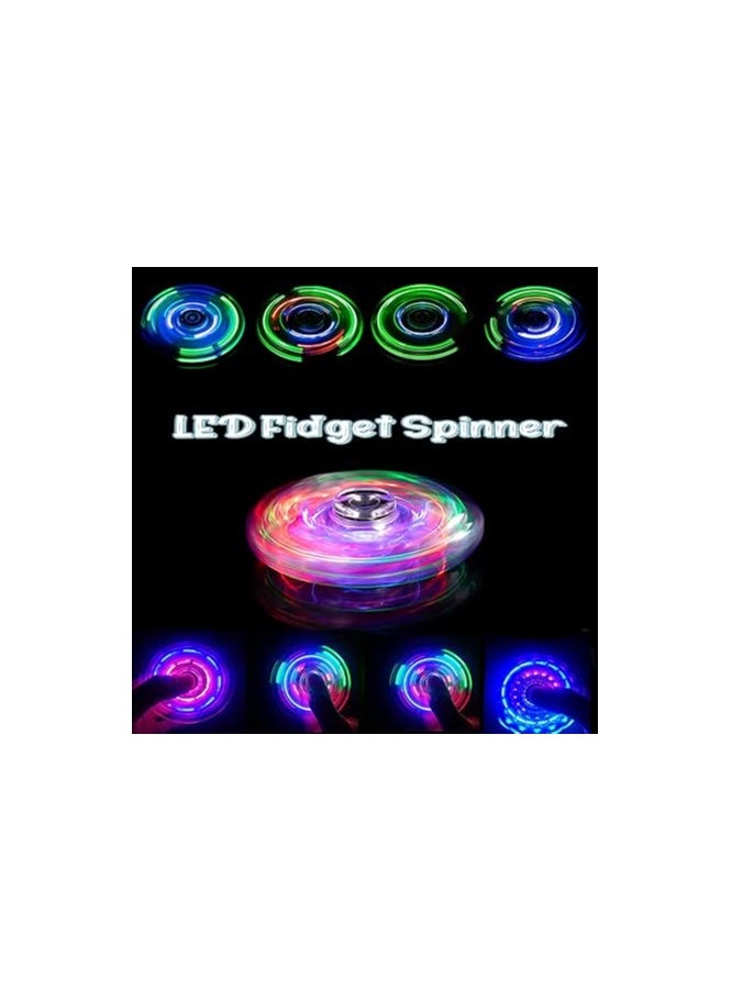 Crystal Led Light Fidget Toy Stress Relief Anti-Anxiety Brain Development Gift for Children and Adults (Crystal-White)