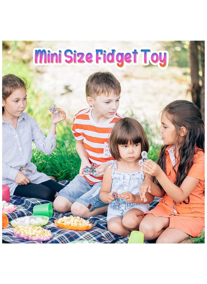 Crystal Led Light Fidget Toy Stress Relief Anti-Anxiety Brain Development Gift for Children and Adults (Crystal-White)