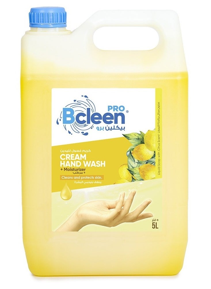 Pro Hand Wash Soap Liquid Refill With Moisturizering Lemon 5 Liter Gallon