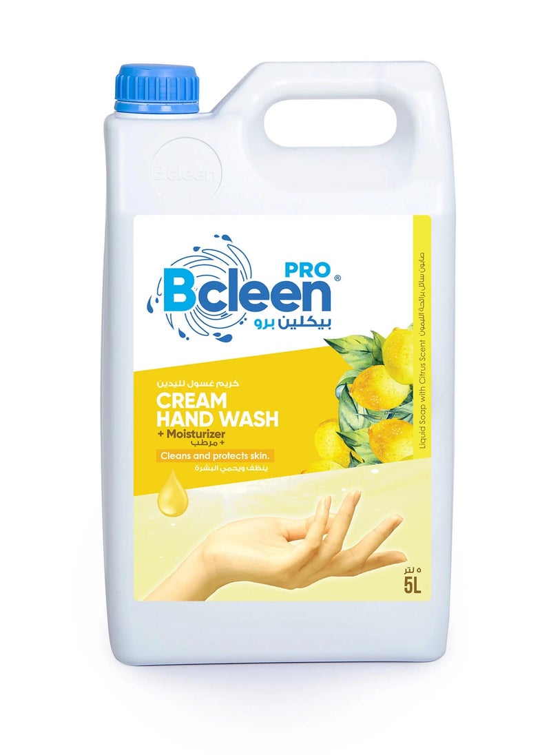 Pro Hand Wash Soap Liquid Refill With Moisturizering Lemon 5 Liter Gallon
