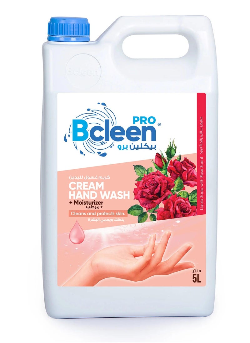Pro Hand Wash Soap Liquid Refill With Moisturizering Rose 5 Liter Gallon