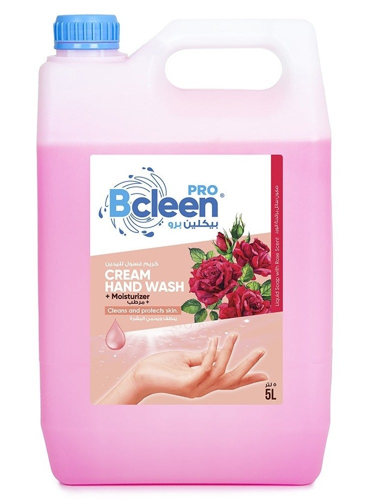 Pro Hand Wash Soap Liquid Refill With Moisturizering Rose 5 Liter Gallon