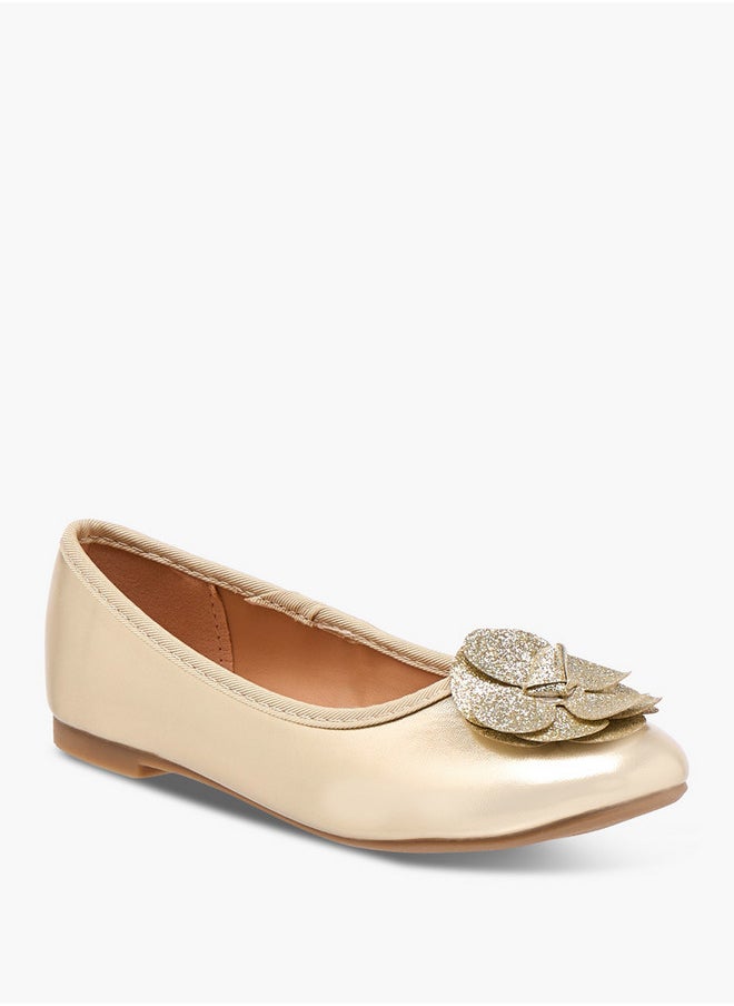 Accent Detail Slip-On Ballerina Shoes