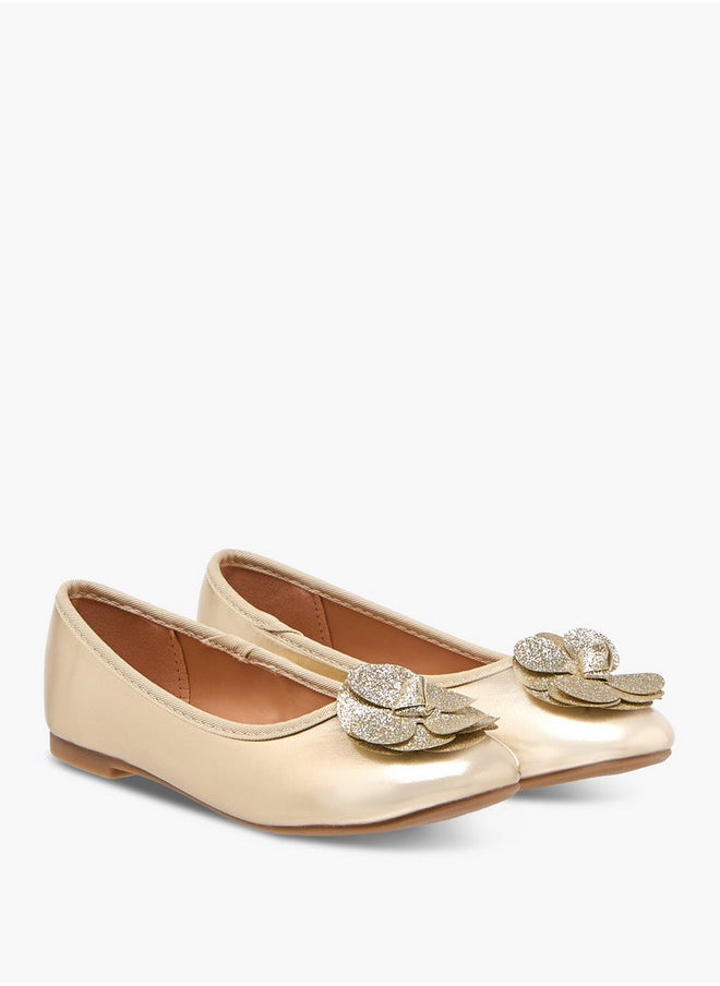 Accent Detail Slip-On Ballerina Shoes