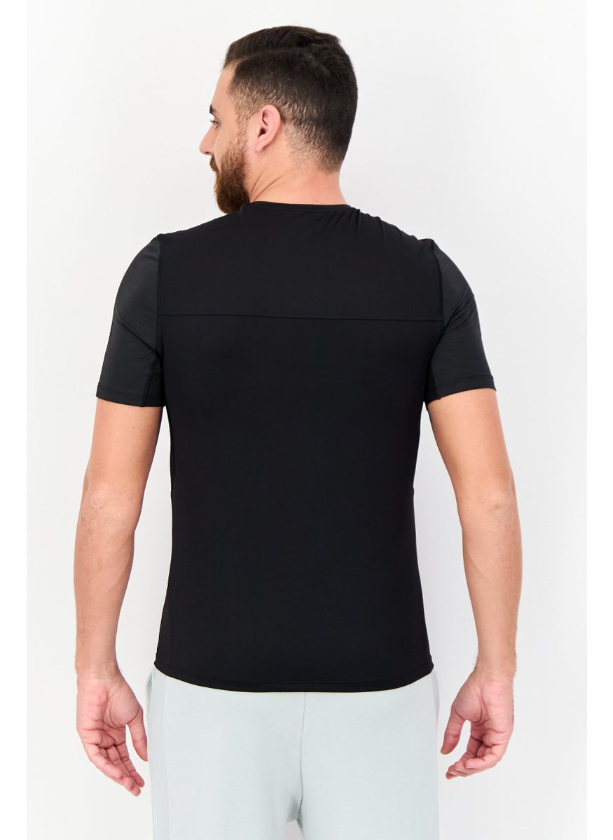 Men Sportswear Fit Short Sleeves Training T-Shirt, Black