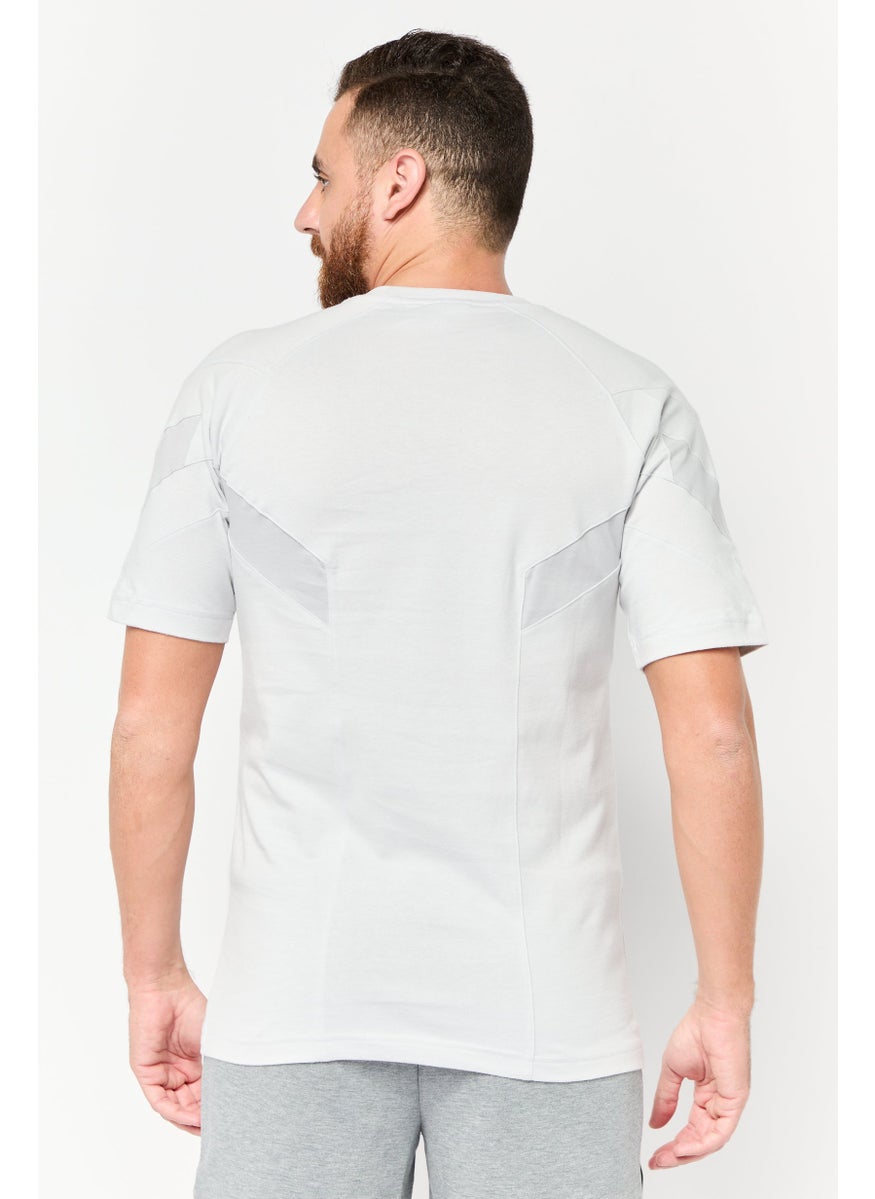 Men Sportswear Fit Short Sleeve Outdoor T-Shirt, Grey