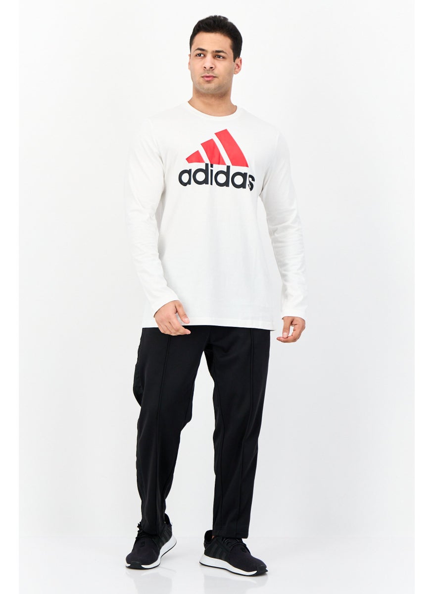 Men Sportswear Fit Long Sleeve Outdoor T-Shirt, Off White