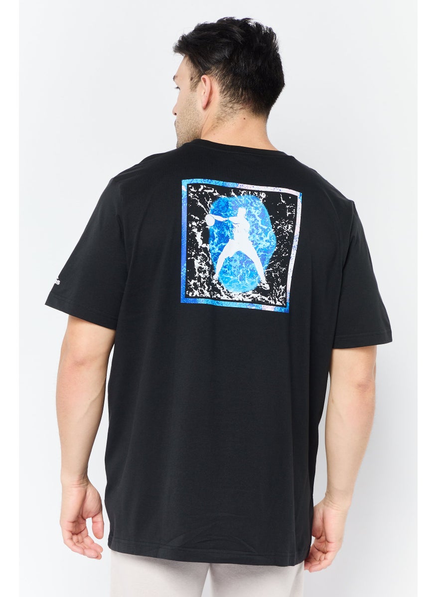 Men Sportswear Fit Short Sleeves Training T-Shirt, Black