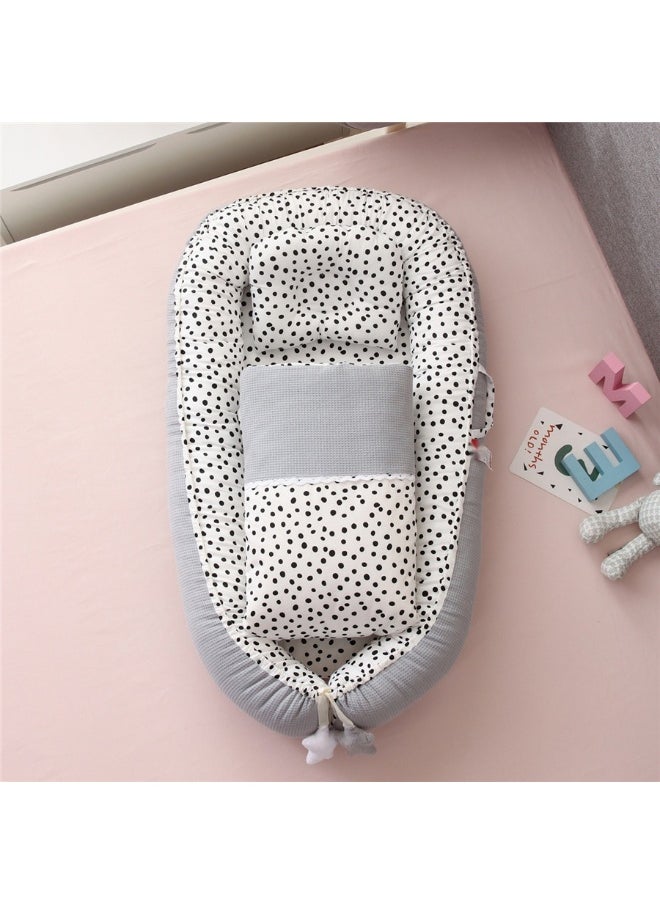 Portable and Removable Breathable Honeycomb Baby Nest and Pillow for Travel Crib - Biomechanical Infant Sleeper