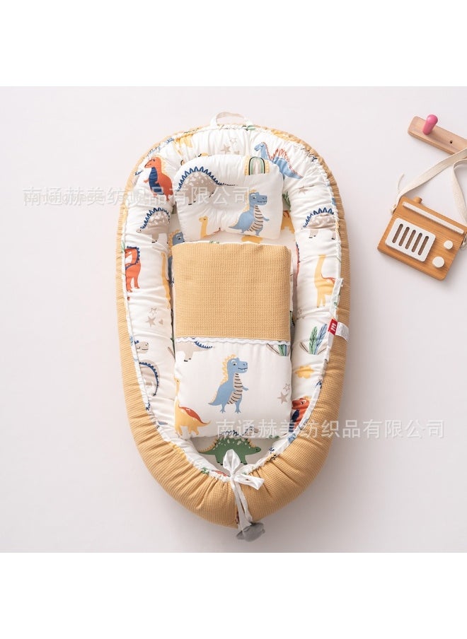 Breathable Honeycomb Portable Baby Nest Bed with Removable Washable Mattress – Travel-Friendly Infant Cradle and Pillow