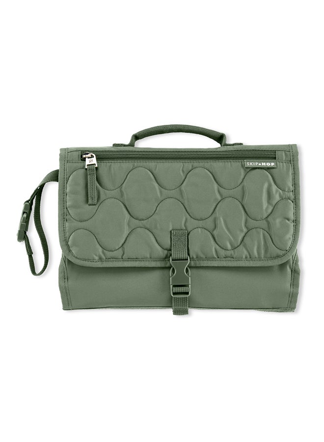 Pronto Signature Portable Baby Changing Station - Travel-Friendly Diaper Bag - Dark Sage