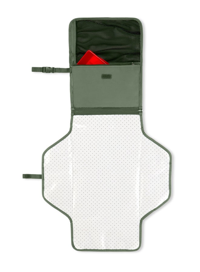 Pronto Signature Portable Baby Changing Station - Travel-Friendly Diaper Bag - Dark Sage
